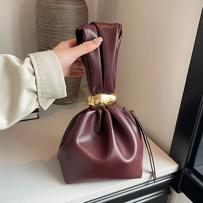 Clutch Bag Evening - Solid color PU Leather Clutch Bag