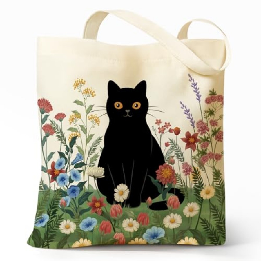 Women Bags Work - Cute Aesthetic Canvas Tote Bag for