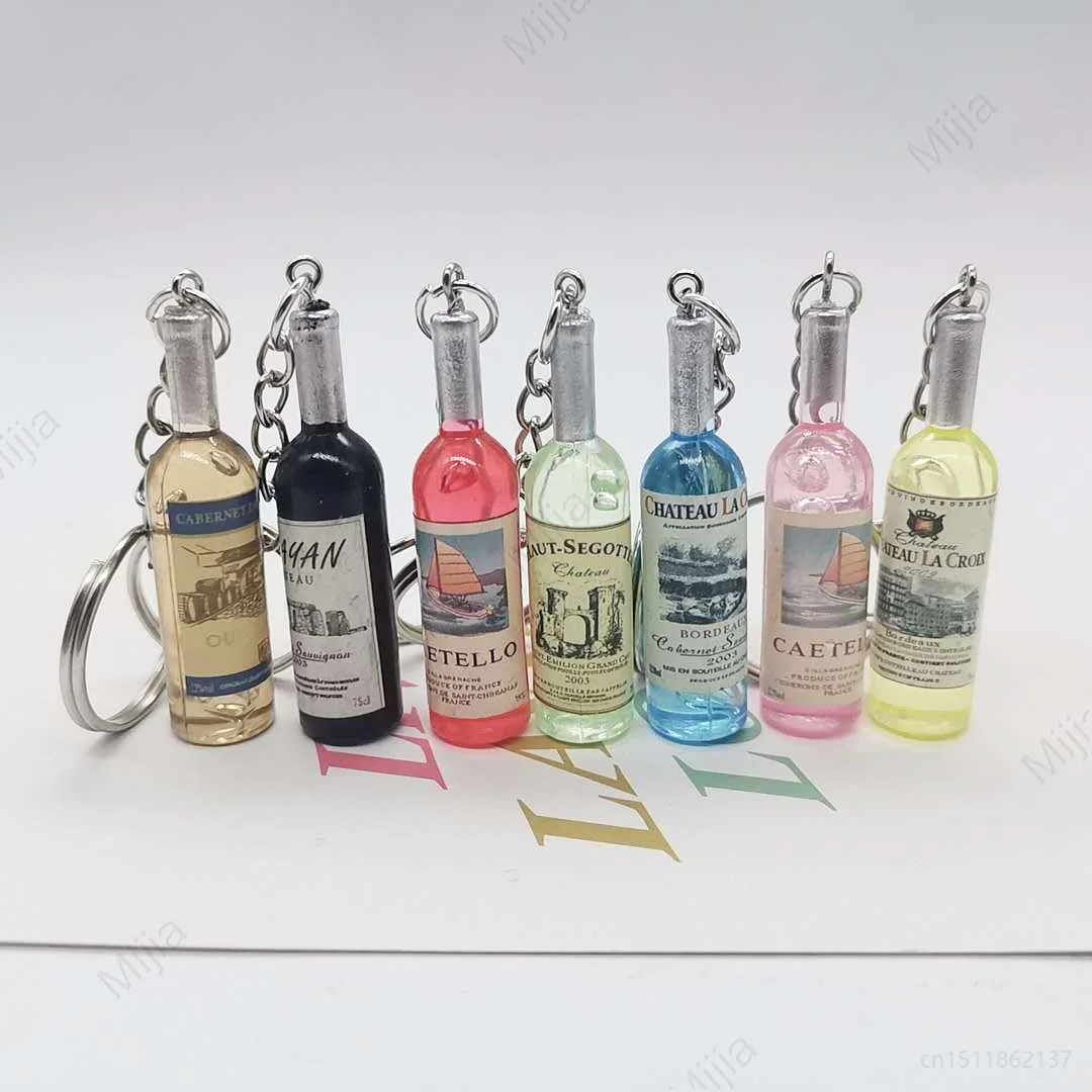 Women Bags Price - Creative Simulation Wine Bottle Keychain for