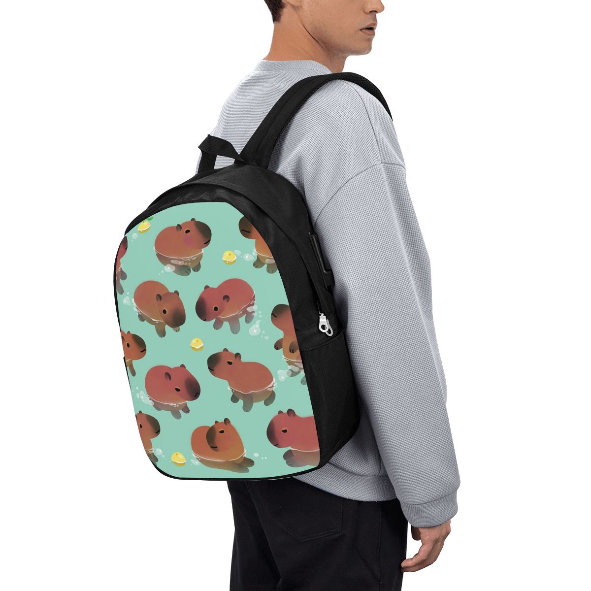 Capybara Animal Pattern Backpa - Women Bags For Laptop 评论和价格