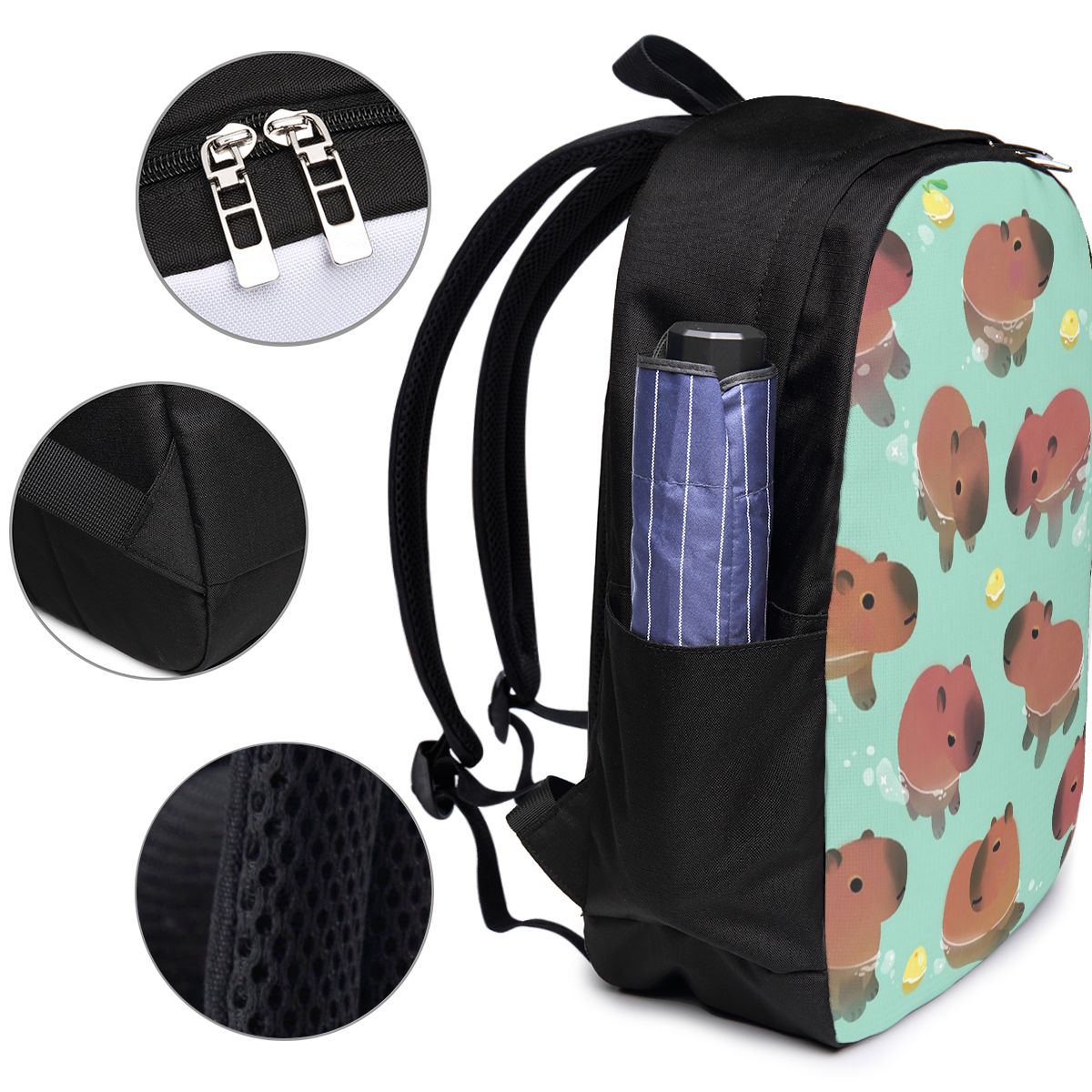 Capybara Animal Pattern Backpa - Women Bags For Laptop 评论和价格