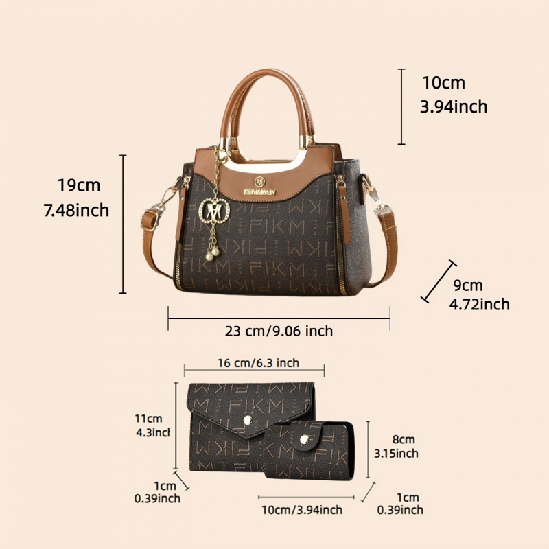 3-piece set of light luxury hi - Women Bags Luxury 评论和价格