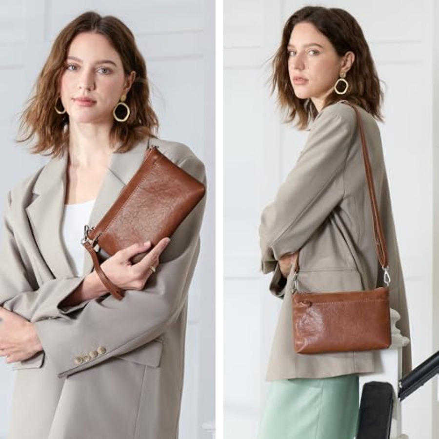 befen Genuine Leather Wristlet - Clutch Bag Evening 评论和价格