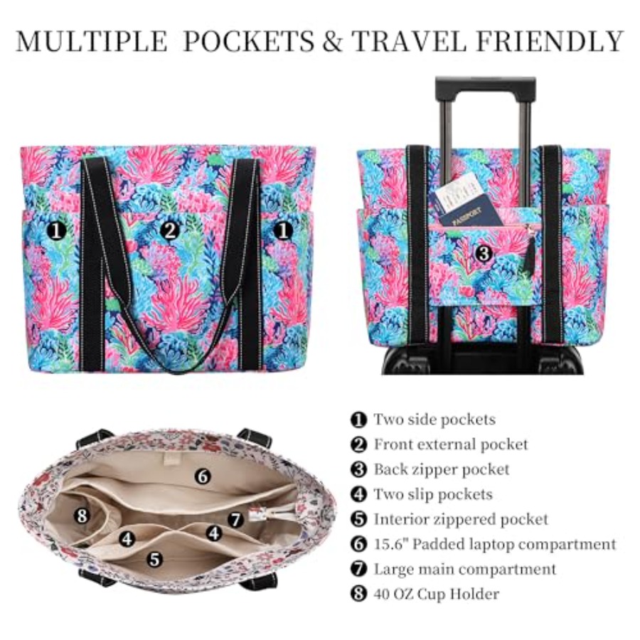Tote Bag for Women with Laptop - Women Bags Work 评论和价格