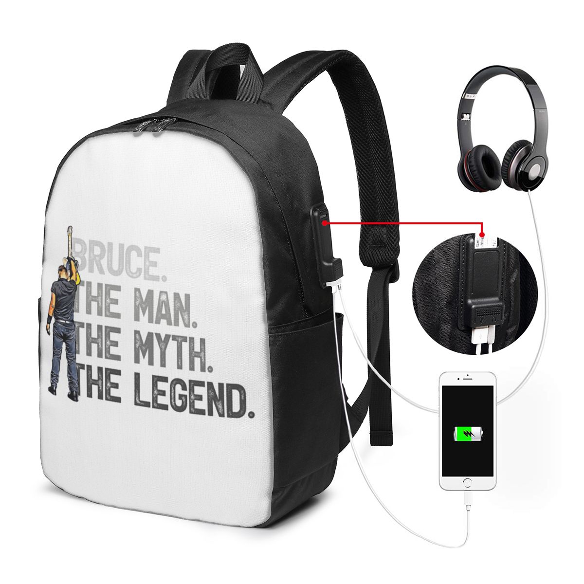 Bruce Springsteen Backpack Tra - Women Bags For Laptop 评论和价格