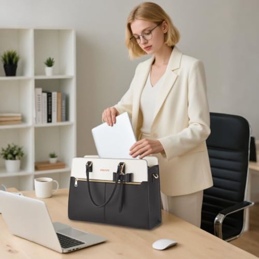Laptop Tote Bag for Women, 15. - Women Bags Work 评论和价格