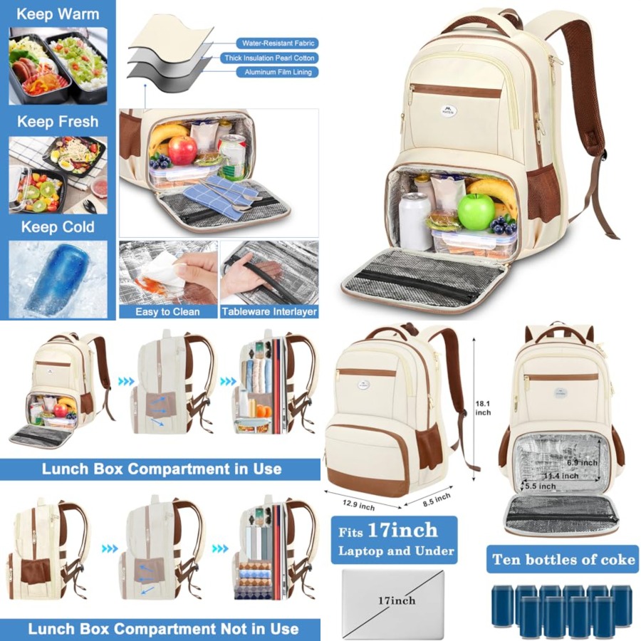Backpack Lunch Bag for Women,  - Women Bags Work 评论和价格