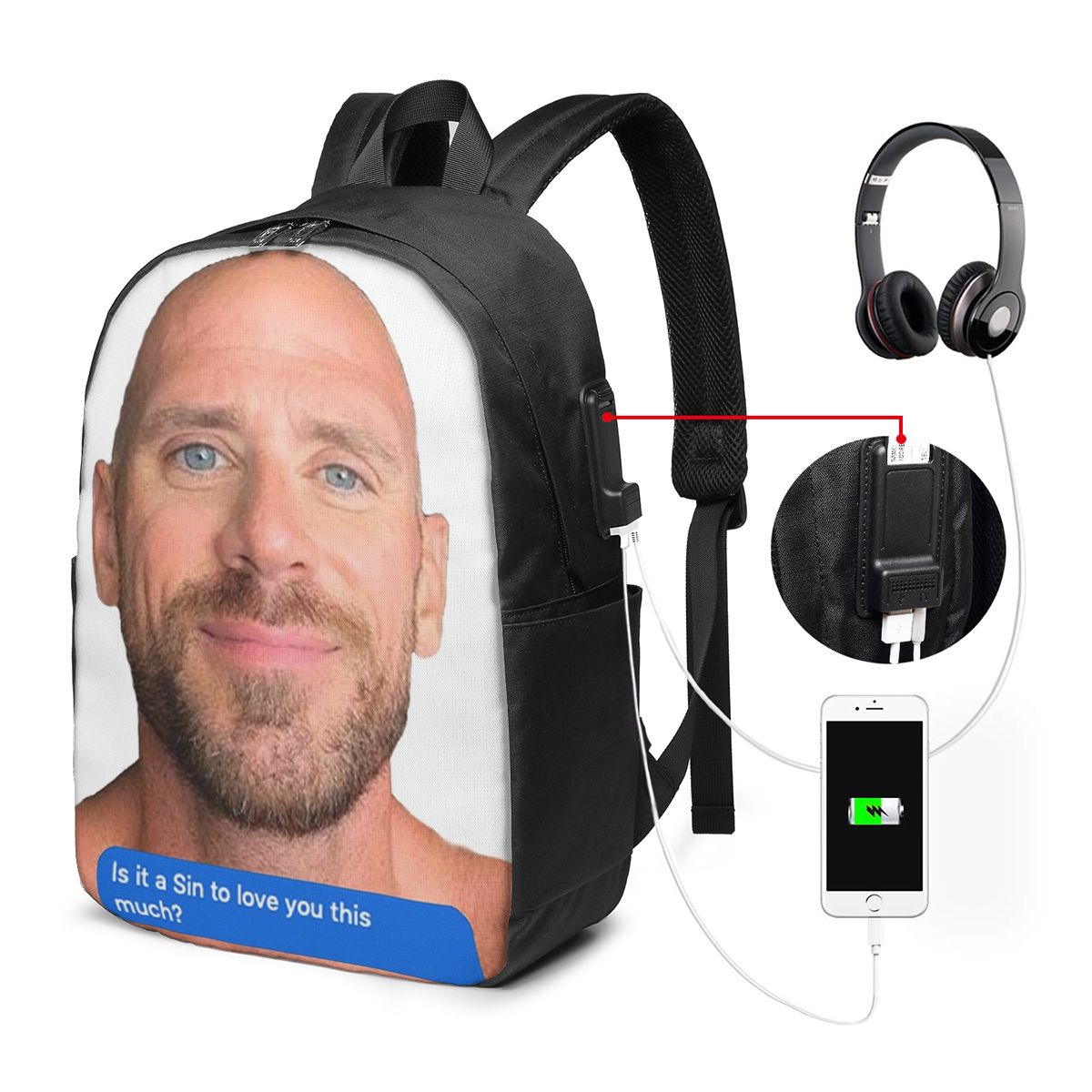 Johnny Sins Flirty Text Bubble - Women Bags For Laptop 评论和价格