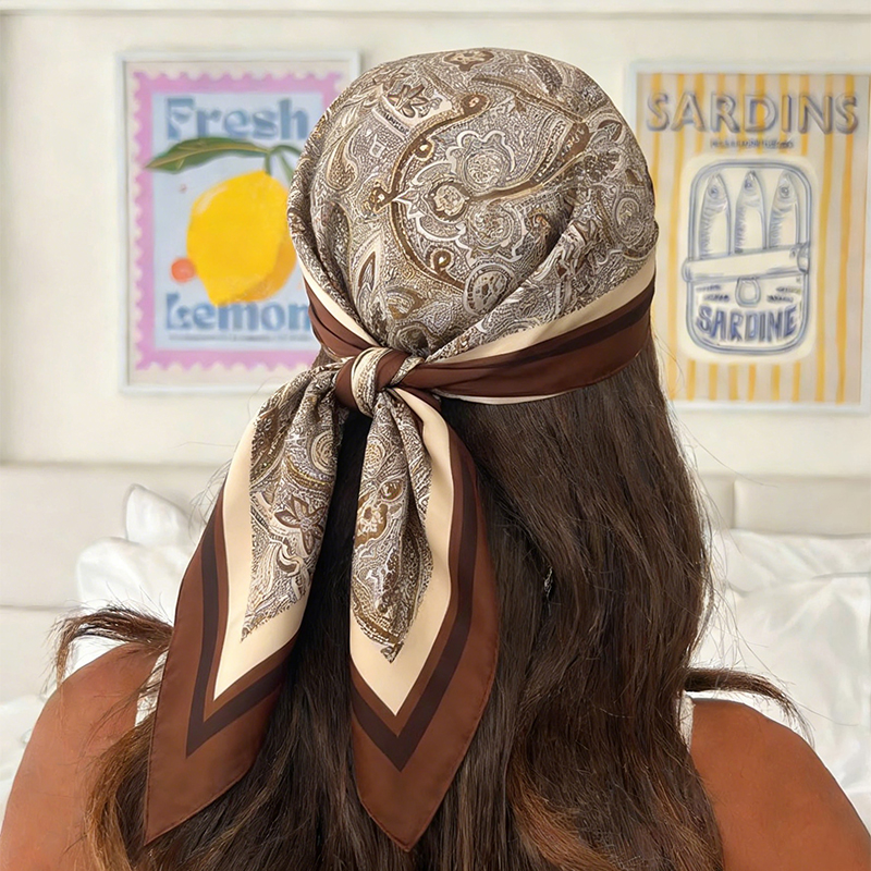 Luxury Women Silk Square Scarf - Women Bags Luxury 评论和价格