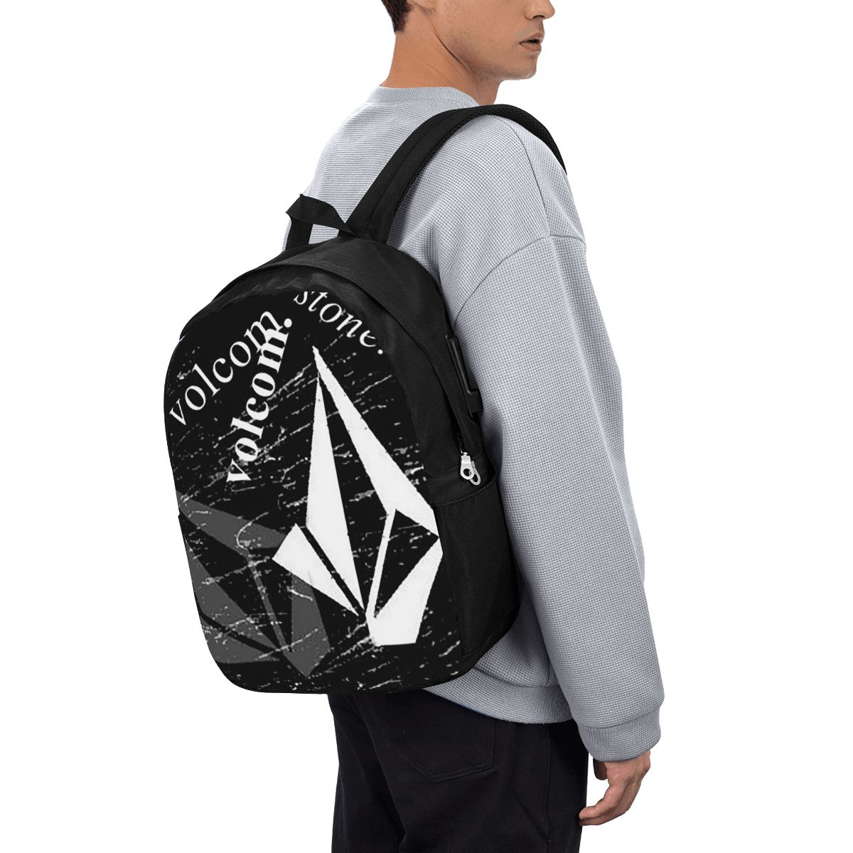 V-Volcom Logo Backpack Travel  - Women Bags For Laptop 评论和价格