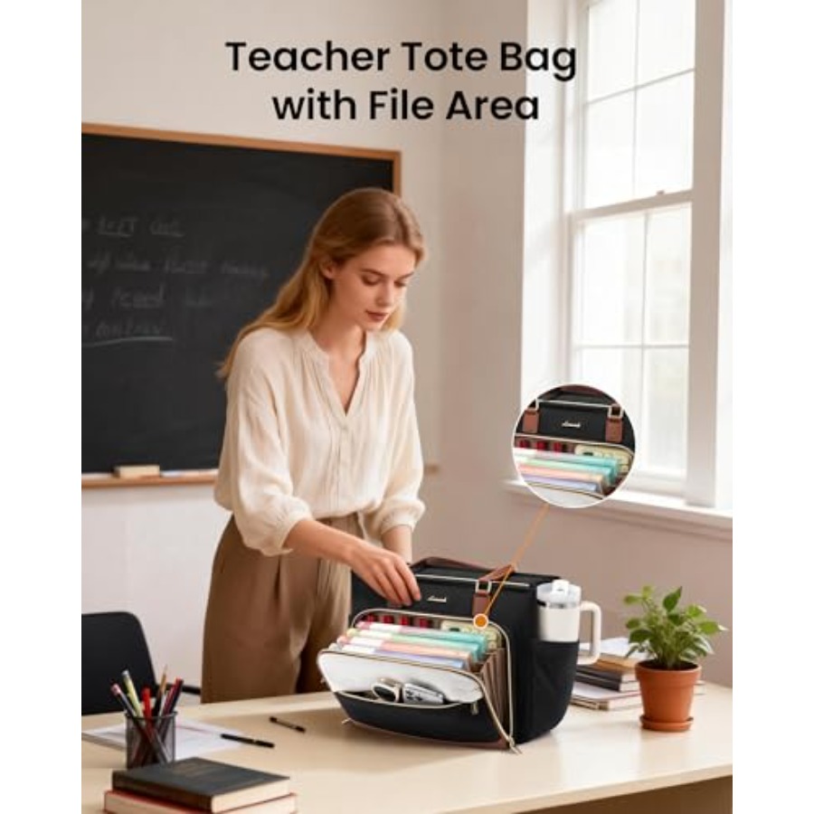 LOVEVOOK Teacher Tote Bag, Lap - Women Bags Work 评论和价格