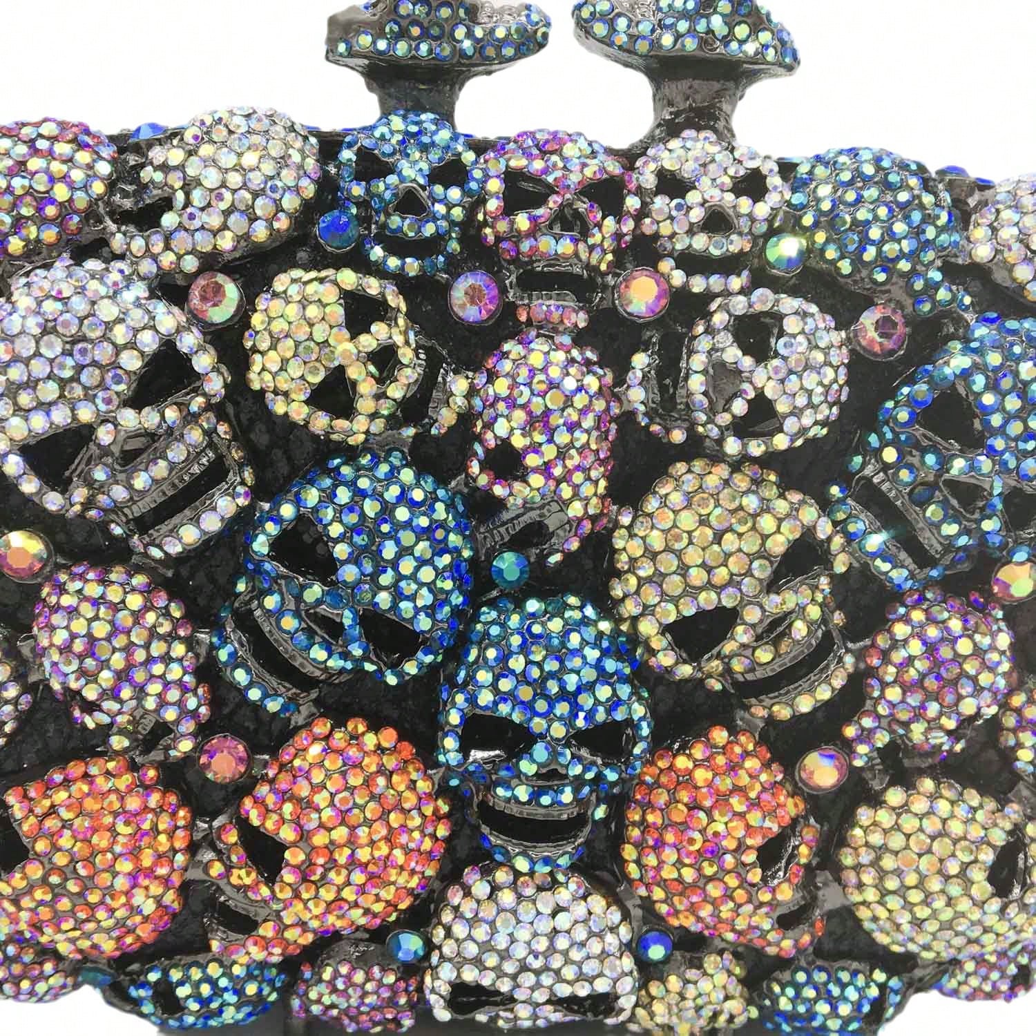 Women Unique Skulls Clutch Pur - Clutch Bag Evening 评论和价格