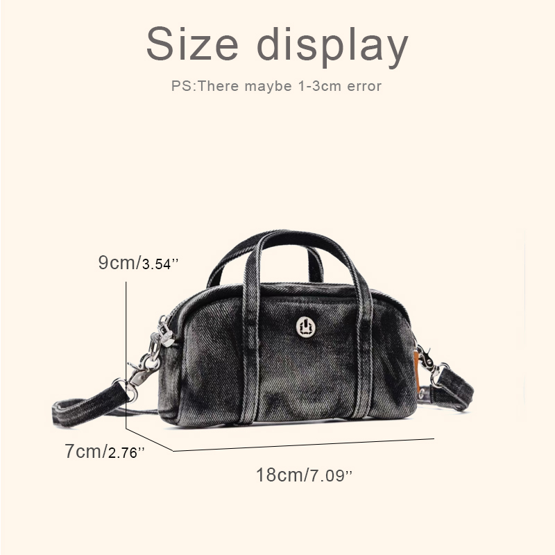 Korean Casual Mini Denim Box B - Women Bags Luxury 评论和价格