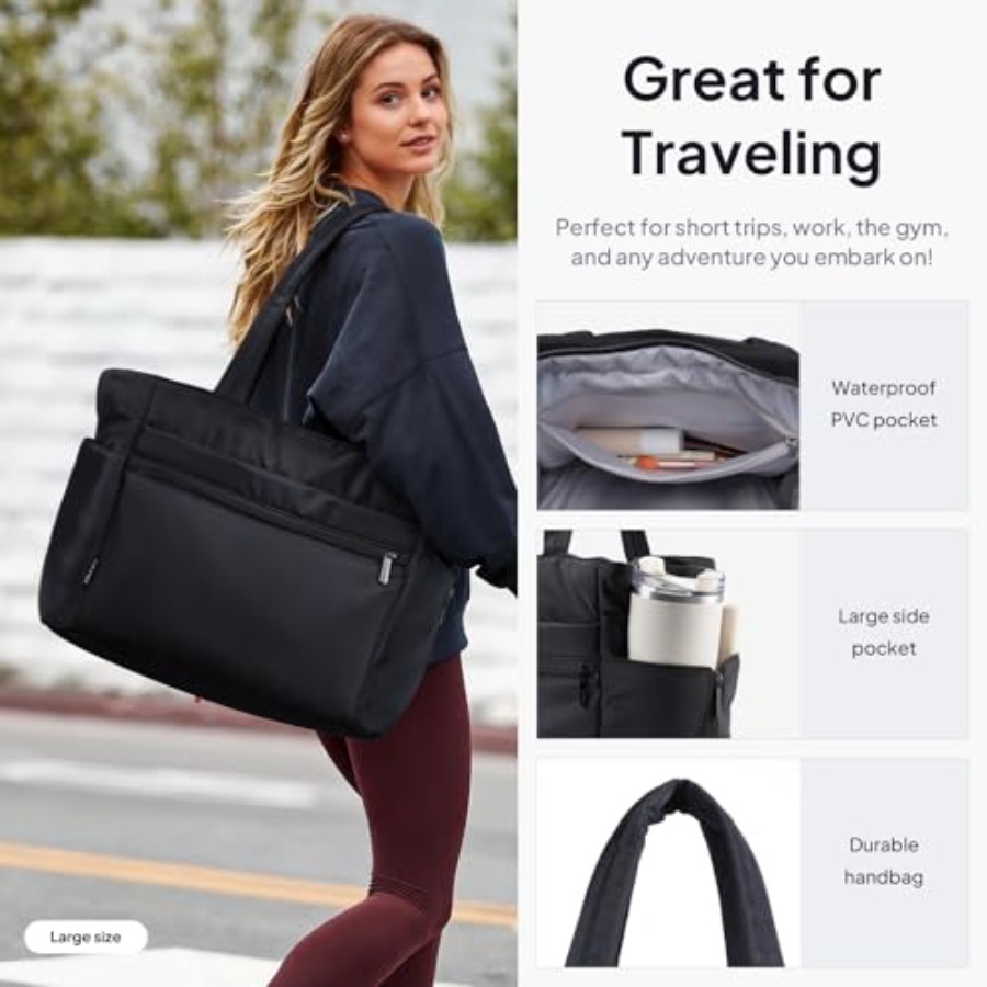 TOPEAST Tote Bag for Women Puf - Women Bags Work 评论和价格
