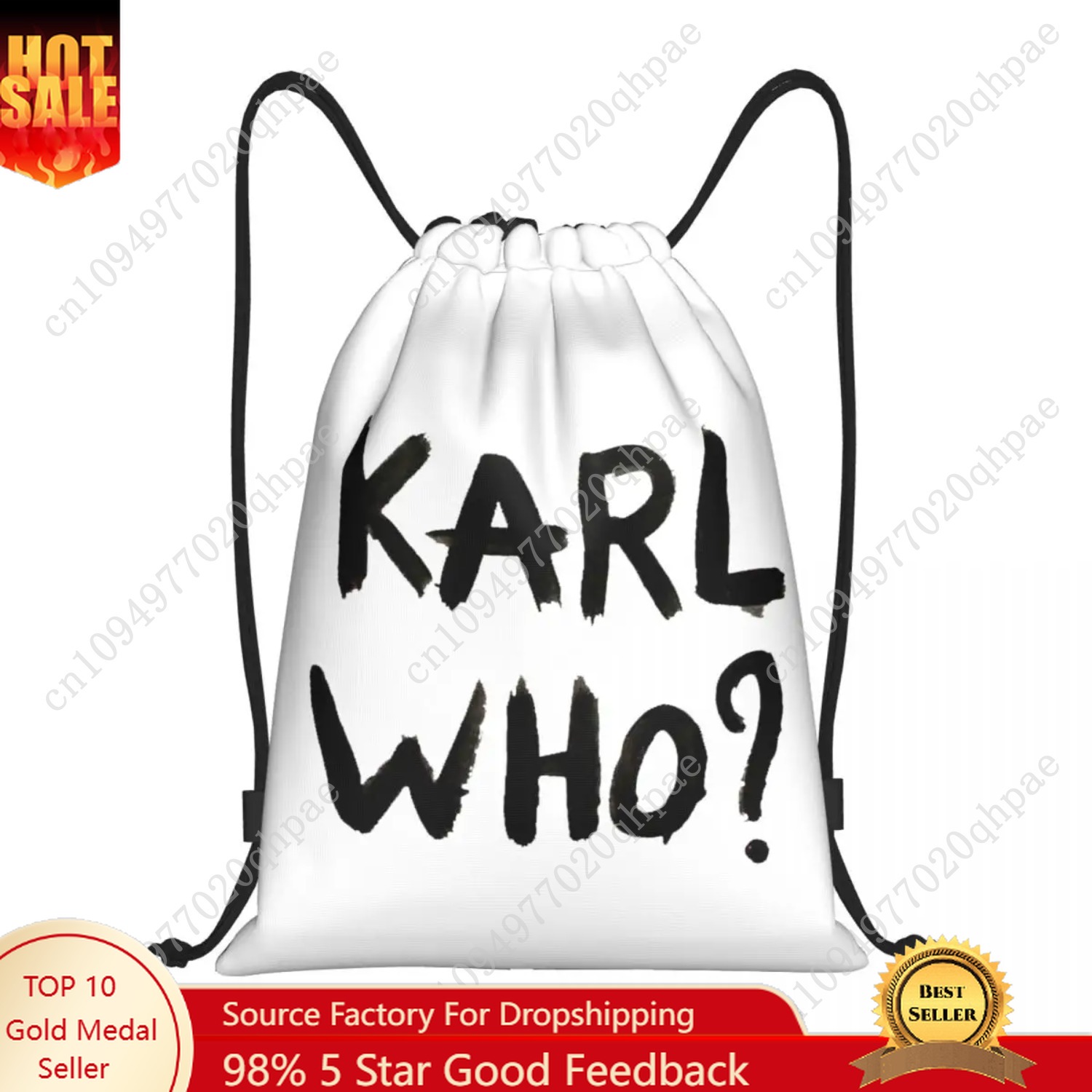 Custom Karl Who Drawstring Bag - Women'S Karl Bags 评论和价格