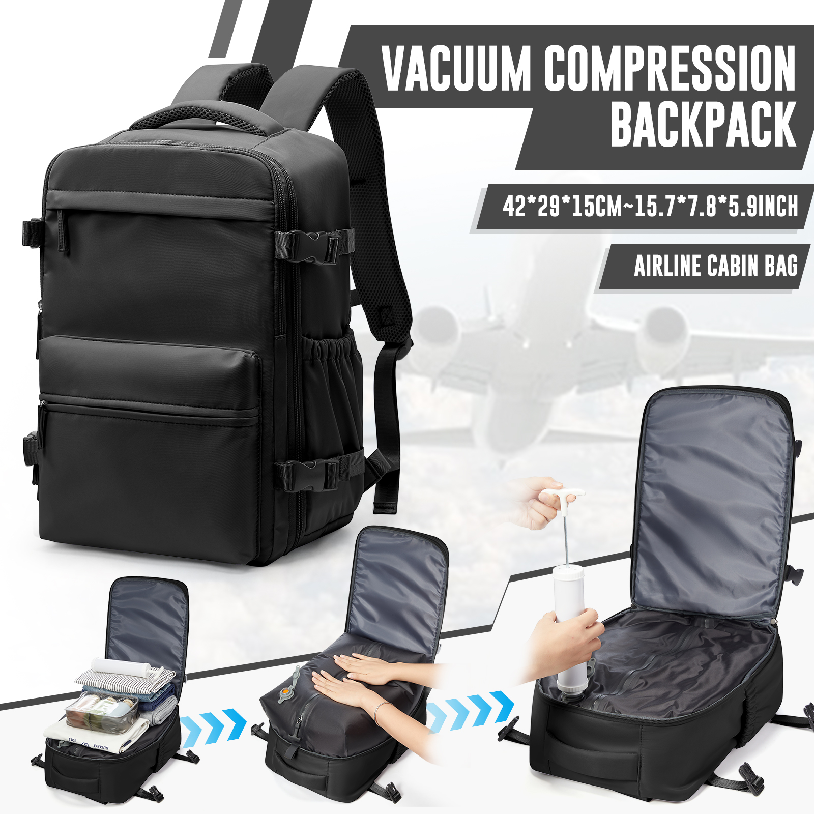 Vacuum Backpack, Travel Backpa - Women Bags Work 评论和价格