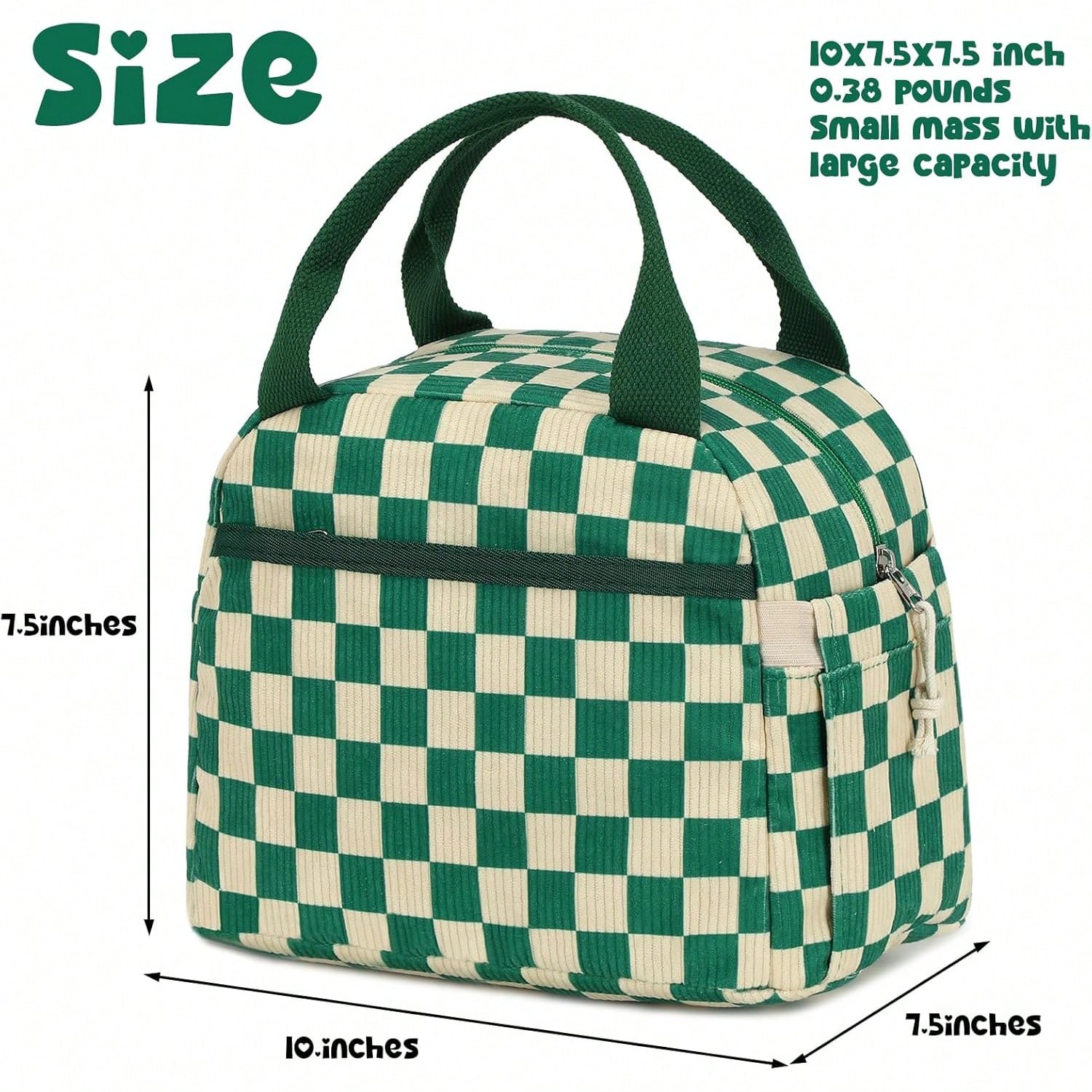 Cute Corduroy Lunch Tote Bags  - Women Bags Work 评论和价格