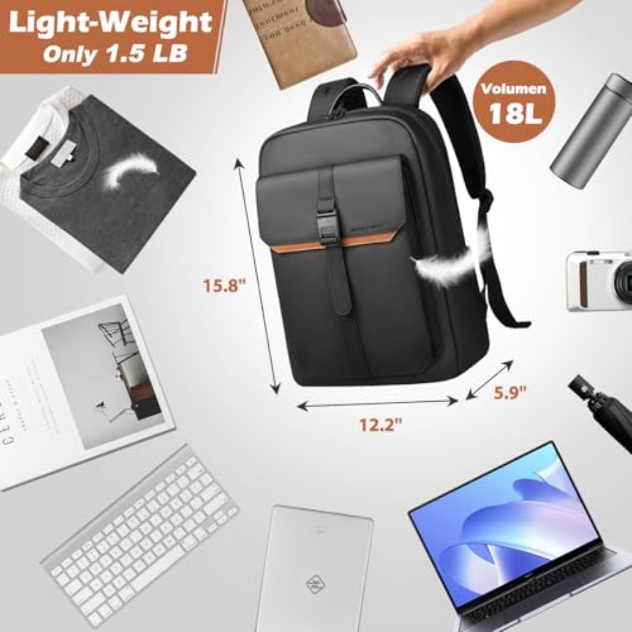Slim Laptop Backpack for Men W - Women Bags Work 评论和价格