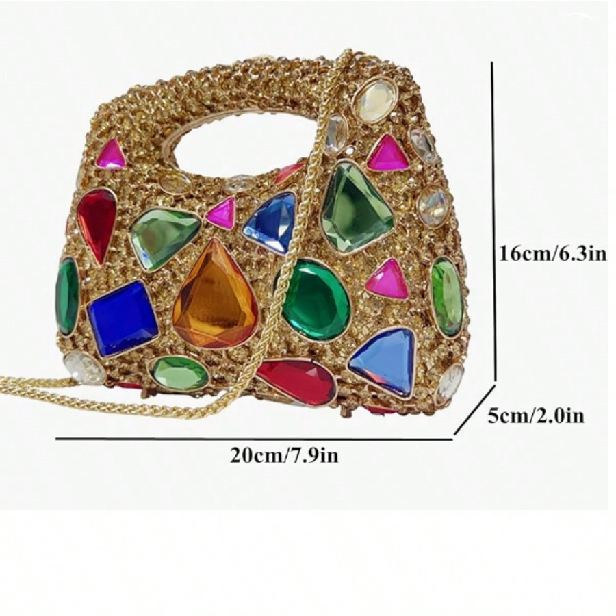 Women Luxury Diamond Rhineston - Clutch Bag Evening 评论和价格