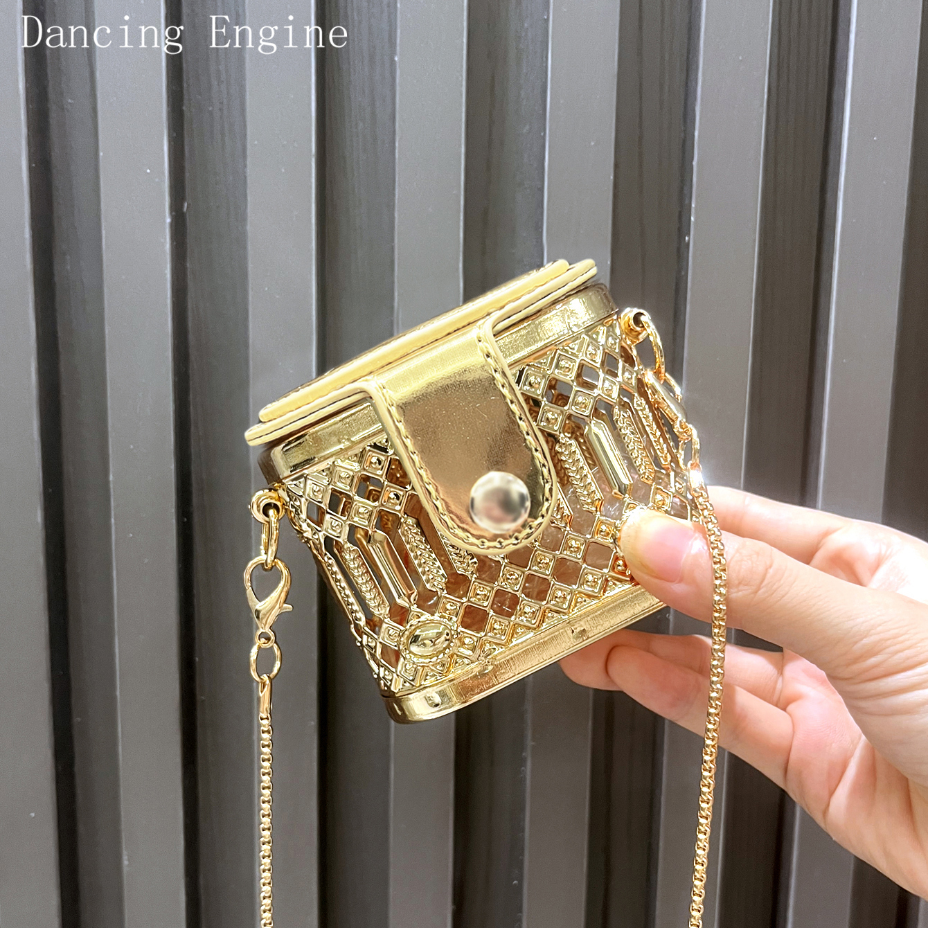 Small bag Golden Designer shou - Clutch Bag Evening 评论和价格