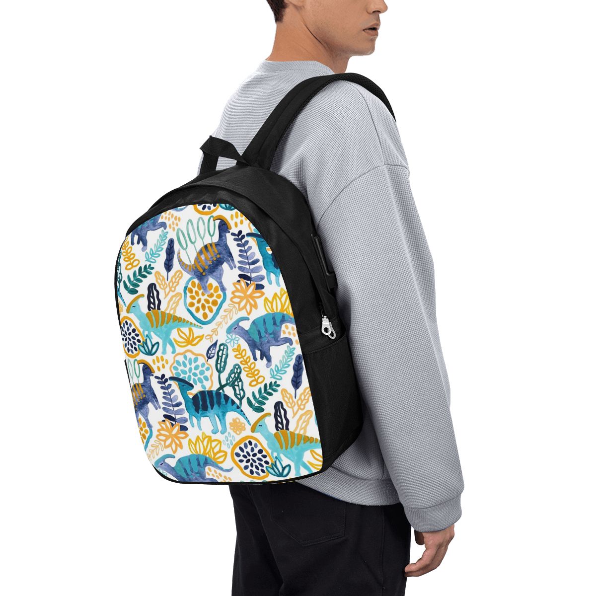 Gouache Parasaurolophuses Back - Women Bags For Laptop 评论和价格