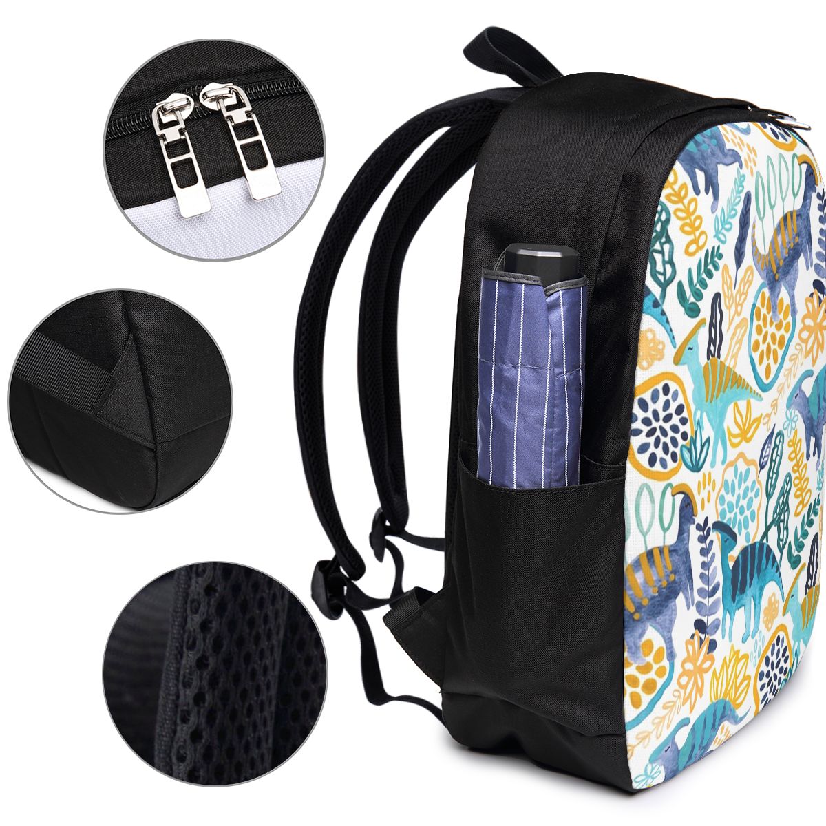 Gouache Parasaurolophuses Back - Women Bags For Laptop 评论和价格