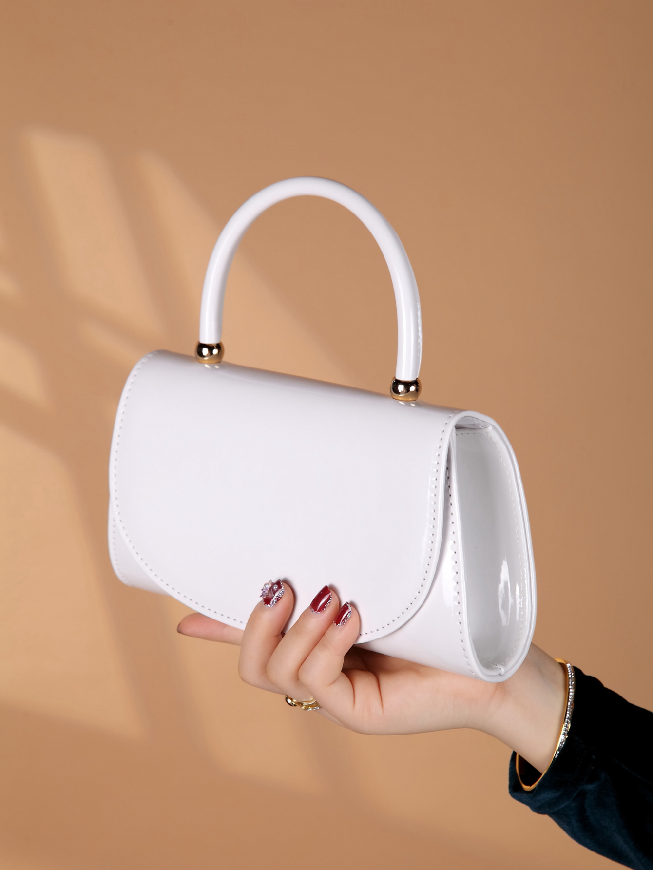 Fashion solid color mirrored h - Clutch Bag Evening 评论和价格