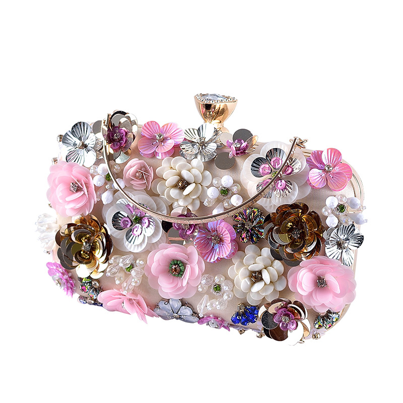 Fashion Women Bags Flower Diam - Clutch Bag Evening 评论和价格