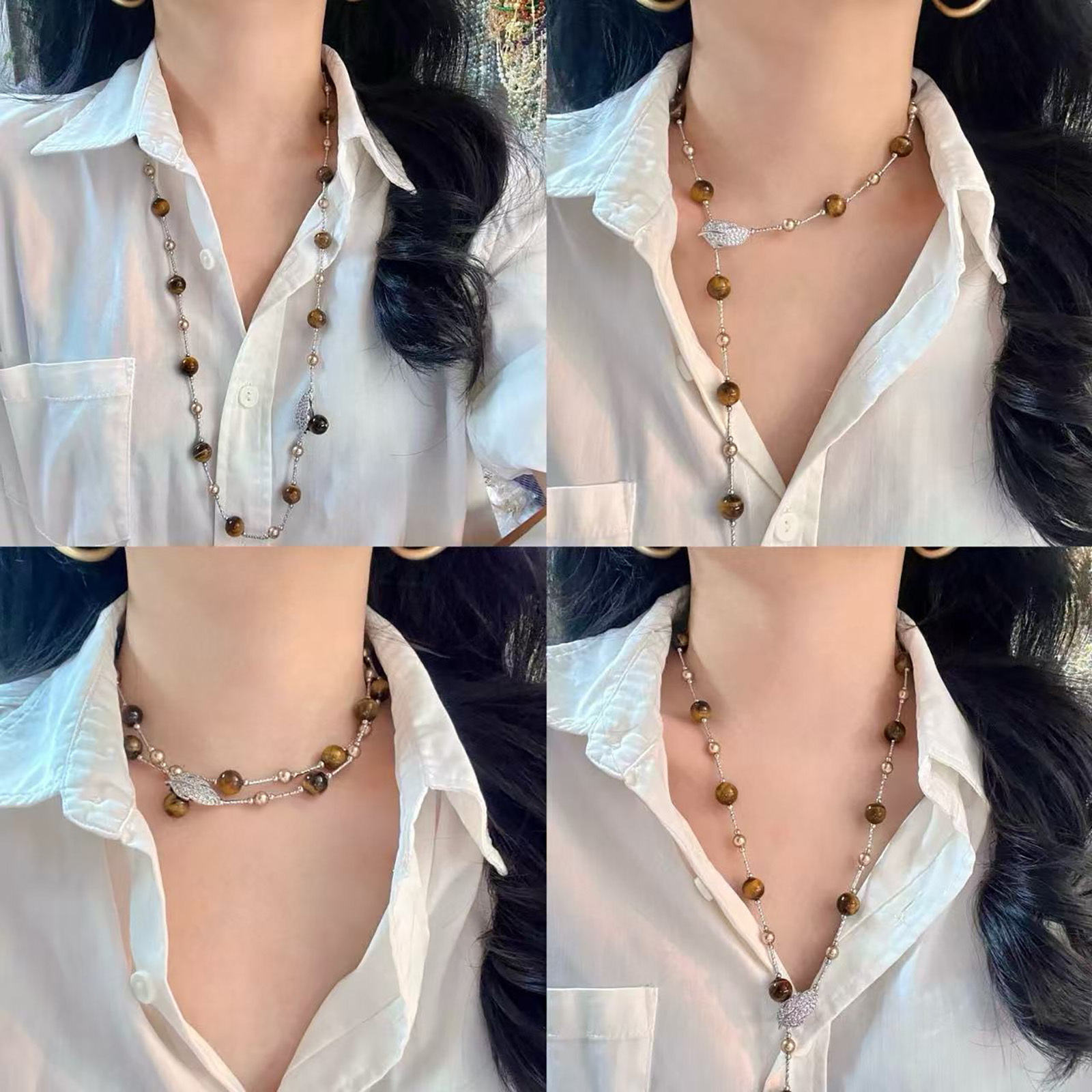 Boho Necklace for Women, Natur - Women Bags Price 评论和价格
