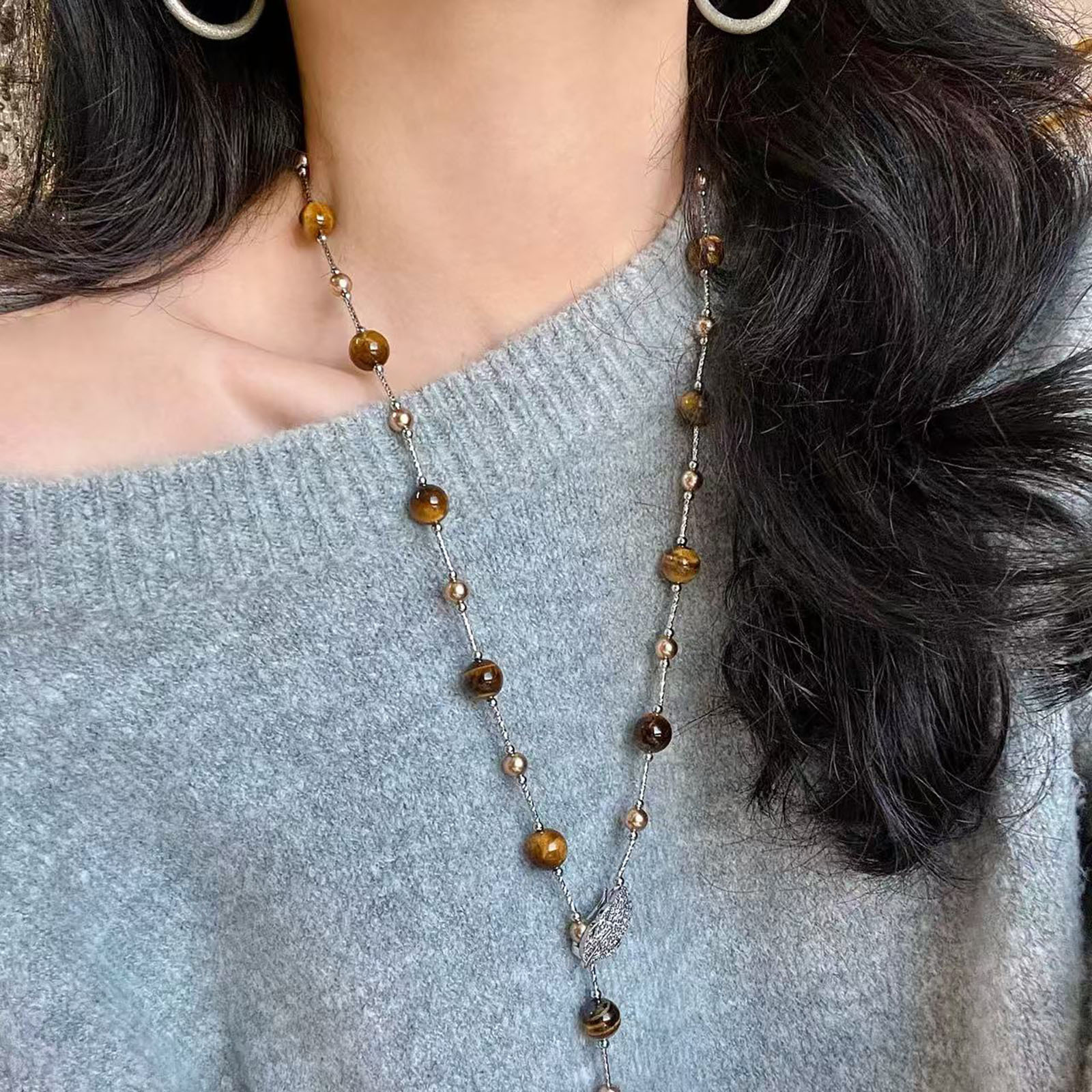 Boho Necklace for Women, Natur - Women Bags Price 评论和价格