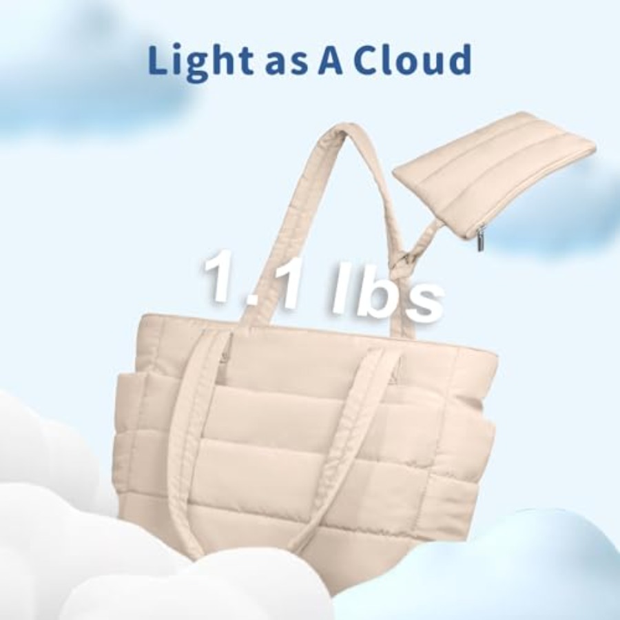 TOPDesign Puffer Tote Bag for  - Women Bags Work 评论和价格
