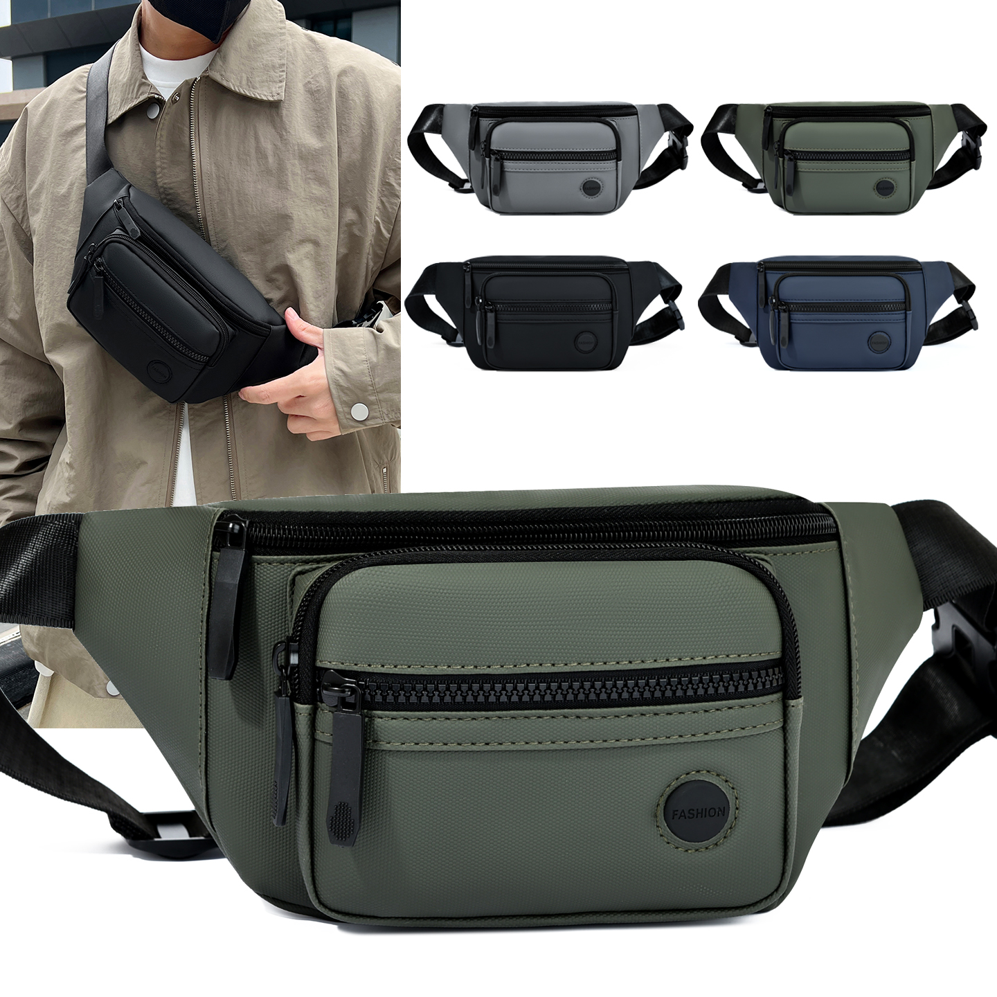 Unisex Waterproof Waist Bag Pa - Women Bags Work 评论和价格